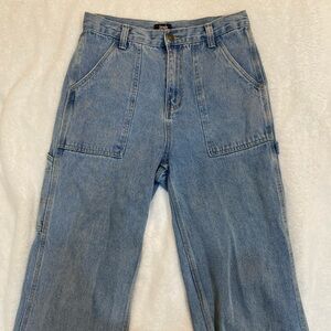 Light Blue Women’s Cargo Jeans